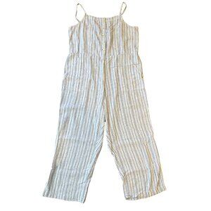 Old Navy Blue/White Striped Jumpsuit